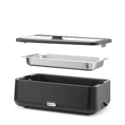 HENDI 470473 | Chafing dish UNIQ, analogové ovládání, HENDI, GN 1/1, Černá