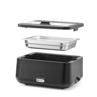 HENDI 470596 | Chafing dish UNIQ, analogové ovládání, HENDI, GN 2/3, Černá