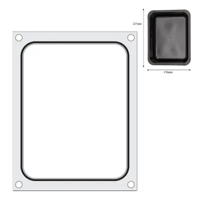 Těsnicí matrice pro těsnicí stroj , HENDI, na misku bez dělení 227x178 mm | 805572