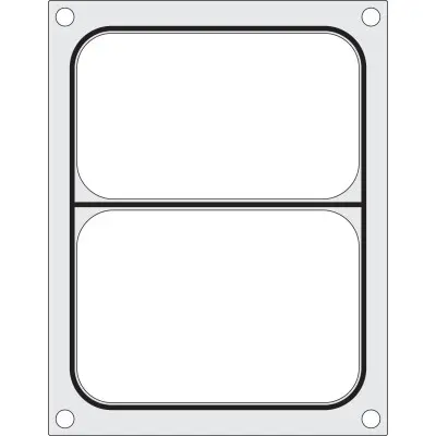 Těsnicí matrice pro těsnicí stroj , HENDI, na dvoudílnou misku 227x178 mm | 805596