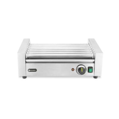 HENDI 268803 | Roller grill na klobásy, 1 zóna, HENDI, Stříbrná, Obdélníkové