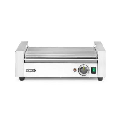 HENDI 268810 | Roller grill na klobásy, 1 zóna, HENDI, Stříbrná, Obdélníkové