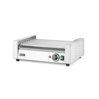 HENDI 268810 | Roller grill na klobásy, 1 zóna, HENDI, Stříbrná, Obdélníkové