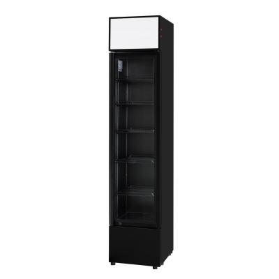 ARKTIC 241189 | SLIM chladicí vitrína, Arktic, Přístřešek s LED osvětlením, 133L, Černá