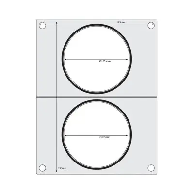 Těsnicí matrice pro těsnicí stroj , HENDI, na dvě polévkové misky ø115 mm | 805633