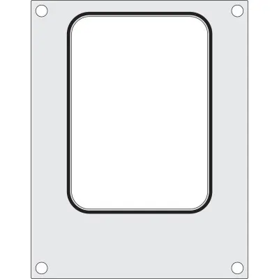 Těsnicí matrice pro těsnicí stroj , HENDI, na misku bez dělení 187x137 mm | 805664