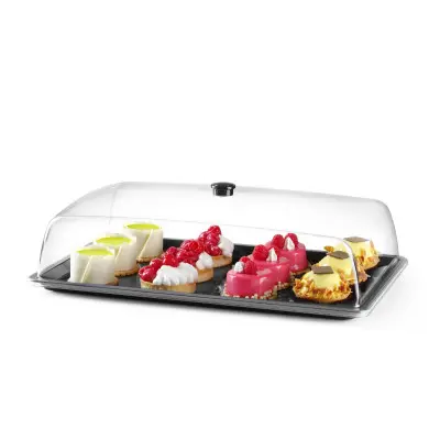 Obdélný podnos s poklopem, HENDI, GN 1/1, 535x335x(H)165mm | 203590