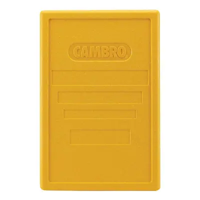 Víko pro termoizolační boxy Cam GoBox s horním plněním, Cambro, žluté, Žlutá, 600x400x(H)34mm | EPP3253LID361