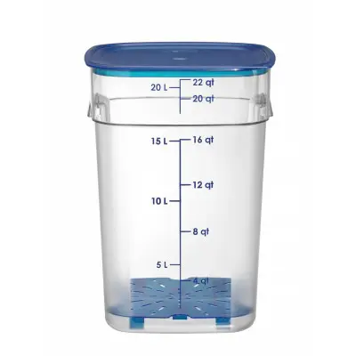 Nádoba na potraviny CamSquares Fresh Pro , Cambro, Camsquare, 20,8L, Průhledná, 289x289x(H)401mm | 22SFSPROCW135