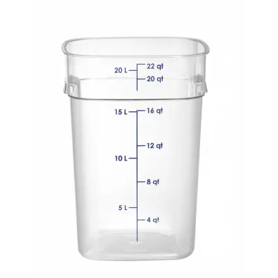 Nádoba na potraviny CamSquares Fresh Pro , Cambro, Camsquare, 20,8L, Průhledná, 289x289x(H)401mm | 22SFSPROCW135