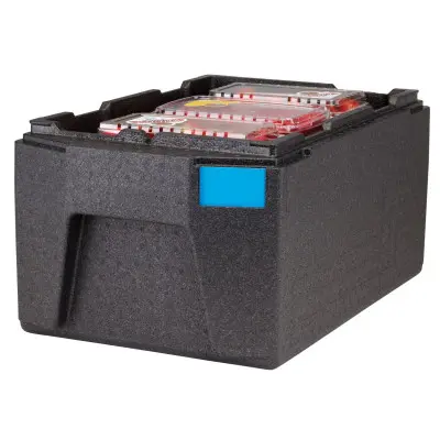 Termoizolační box Cam GoBox, horní plnění, GN 1/1, 46 l, Cambro, Černá, 680x400x(H)321mm | EPP180LH110