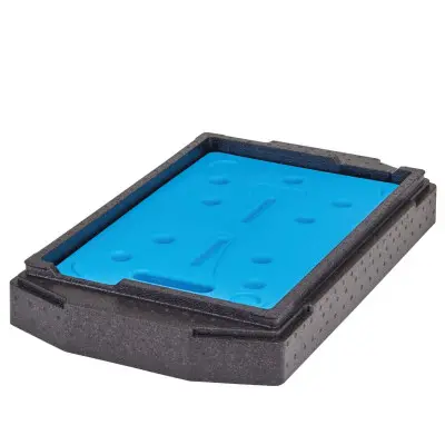 Termoizolační box Cam GoBox s předním plněním pro nádoby 600x400 mm, s 9 vestavěnými drážkami, Cambro, 126 l, s 9 drážkami,