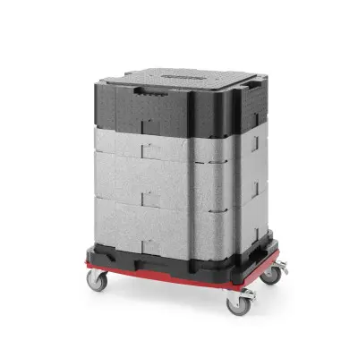 Multifunkční izolovaná nádoba Cam GoBox, Cambro, Světle šedá, 641x641x(H)754mm | EPPMFBE122110