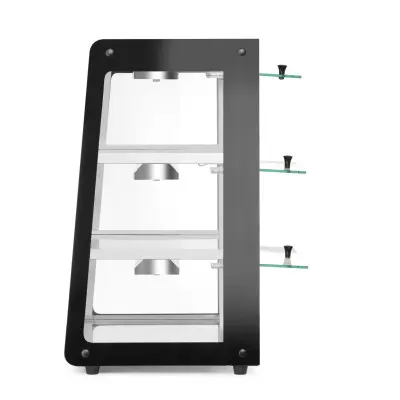 Vyhřívaná pultová expozice, HENDI, Černá, 220-240V/500W, 472x447x(H)775mm | 273760