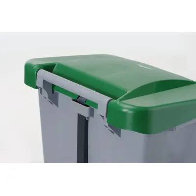 Nádoba na odpadky, HENDI, 120L, Světle šedá, 510x425x(H)875mm | 873458