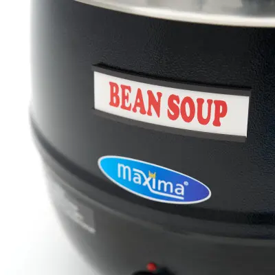 Maxima Ohřívač polévek - 13 L - Vyjímatelná vnitřní nádoba - s integrovaným víkem a drážkou na naběračku |  09306150