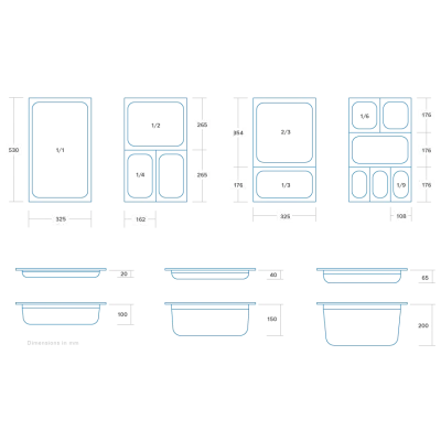 Maxima Gastroška 1/1 GN - nepřilnavá - hloubka 2 cm - 53 x 32,5 cm - ocel |  09367570