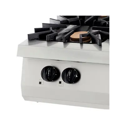 Maxima Sporák Premium - 4 hořáky - 40kW - plynový - dvouplotýnkový - hloubka 90 cm |  09398517