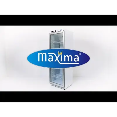 Maxima Lednice - 600 l - bílá - se skleněnými dveřmi |  09405030