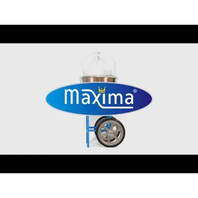 Maxima Strojek na cukrovou vatu - Ø 52 cm - růžový - s košíkem |  09506002