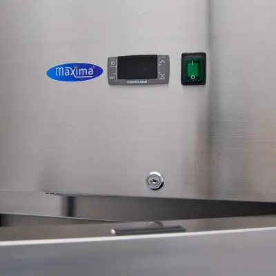 Maxima Lednice - 600 l - 3 nastavitelné police (2/1 GN) - nerezová ocel - na kolečkách |  09400003