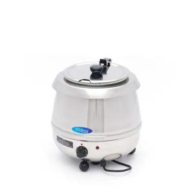 Maxima Ohřívač polévek - 10 L - Vyjímatelná vnitřní nádoba - Nerezová ocel - s drážkou na naběračku |  09306100