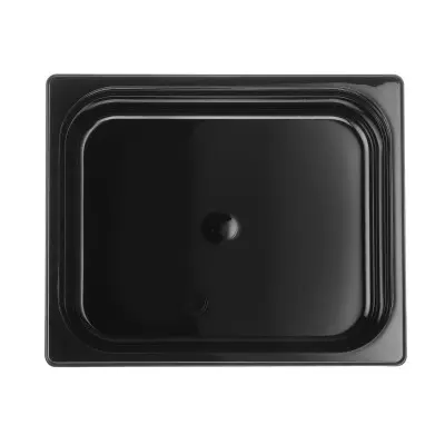 Kontejner GN 1/2 černý polykarbonát, HENDI, Profi Line, GN 1/2, 6,5L, Černá, 325x265x(H)100mm | 862421