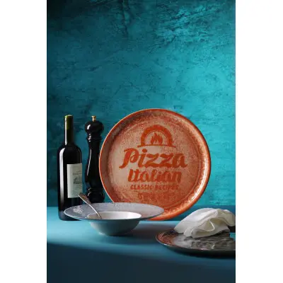 Pizza talíř Kolekce receptů Brick Red, HENDI, Červená, 310mm | 768778