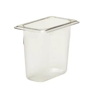Nádoba Camwear GN 1/9 z polykarbonátu, Cambro, GN 1/9, 1,4L, Průhledná, 108x176x(H)150mm | 96PCW135