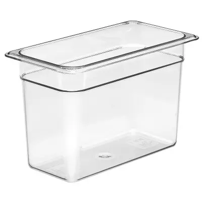 Nádoba Camwear GN 1/3 z polykarbonátu, Cambro, GN 1/3, 6,9L, Průhledná, 325x176x(H)200mm | 38CW135