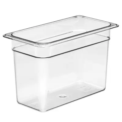 Nádoba Camwear GN 1/3 z polykarbonátu, Cambro, GN 1/3, 6,9L, Průhledná, 325x176x(H)200mm | 38CW135