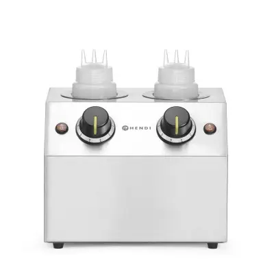 Ohřívač omáček dvojitý, HENDI, 1,3L, 220-240V/400W, 270x223x(H)282mm | 201725