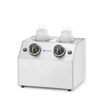 Ohřívač omáček dvojitý, HENDI, 1,3L, 220-240V/400W, 270x223x(H)282mm | 201725