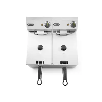Fritéza Kitchen Line - 2x4L, HENDI, Kitchen Line, 8L, 230V/6000W, 470x380x(H)315mm | 205846