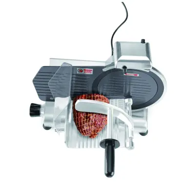 Nářezový stroj 250 s teflonovou vrstvou, HENDI, Kitchen Line, 230V/150W, 494x402x(H)398mm | 210222