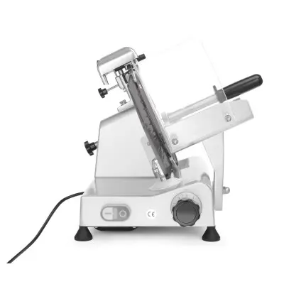 Nářezový stroj 250 s teflonovou vrstvou, HENDI, Kitchen Line, 230V/150W, 494x402x(H)398mm | 210222