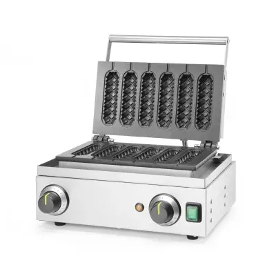 Vaflovač na kukuřičné psíky, HENDI, 230V/1550W, 390x378x(H)229mm | 212189