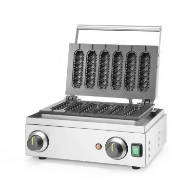 Vaflovač na kukuřičné psíky, HENDI, 230V/1550W, 390x378x(H)229mm | 212189