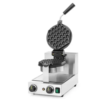 Rotační vaflovač Bubble Waffle, HENDI, 220-240V/1500W, 255x560x(H)318mm | 212196