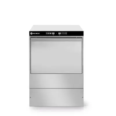 Myčka na sklo 40x40 - elektronické ovládání, HENDI, 230V/2800W, 470x510x(H)710mm | 230268