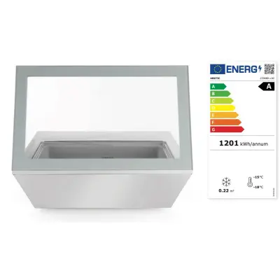 Mrazicí vitrína na zmrzlinu, Arktic, 220-240V/210W, 867x735x(H)373mm | 233689