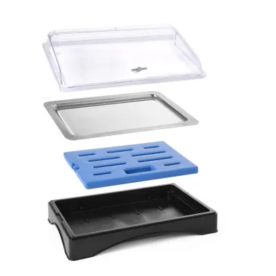 Chladicí vitrína GN 1/1, HENDI, sada s chladicím elementem, 555x357x(H)175mm | 424186