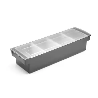 Zásobník na nápoje - 4 náplně, BarUp, 480x150x(H)100mm | 552025