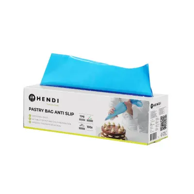 Protiskluzové sáčky na pečivo, HENDI, Modrá, 100 ks, 515x280mm | 557303