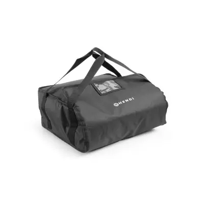 Izolovaná taška na pizzu - na 4 krabice 45x45 cm, HENDI, Kitchen Line, Černá, 470x470x(H)210mm | 709870