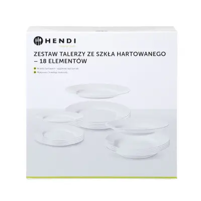 Sada opálových disků - 18 prvků, HENDI, 18 ks, mm | 795224