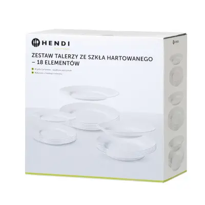 Sada opálových disků - 18 prvků, HENDI, 18 ks, mm | 795224