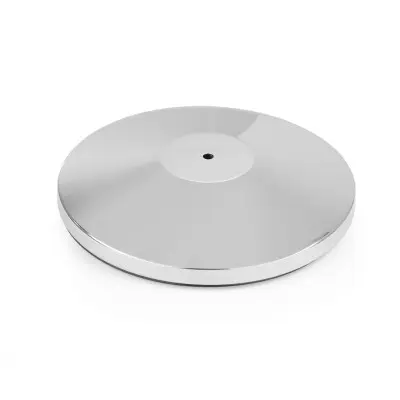 Základna pro sloupek se stříbrnou chromovou bariérou, HENDI, ø360x(H)65mm | 810484