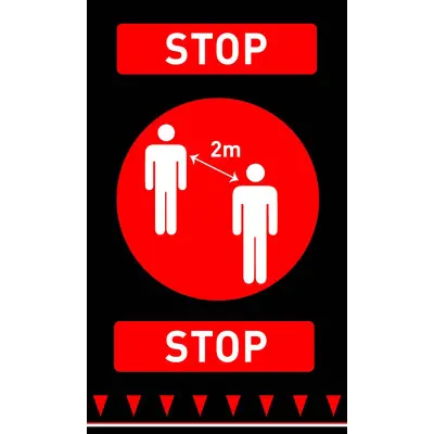 Rohož „Udržuj odstup”, HENDI, 900xmm | 899991