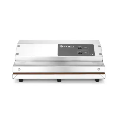 Vakuový komorový balicí stroj, HENDI, Kitchen Line, těsnicí lišta 350 mm, 230V/250W, 370x260x(H)130mm | 975336